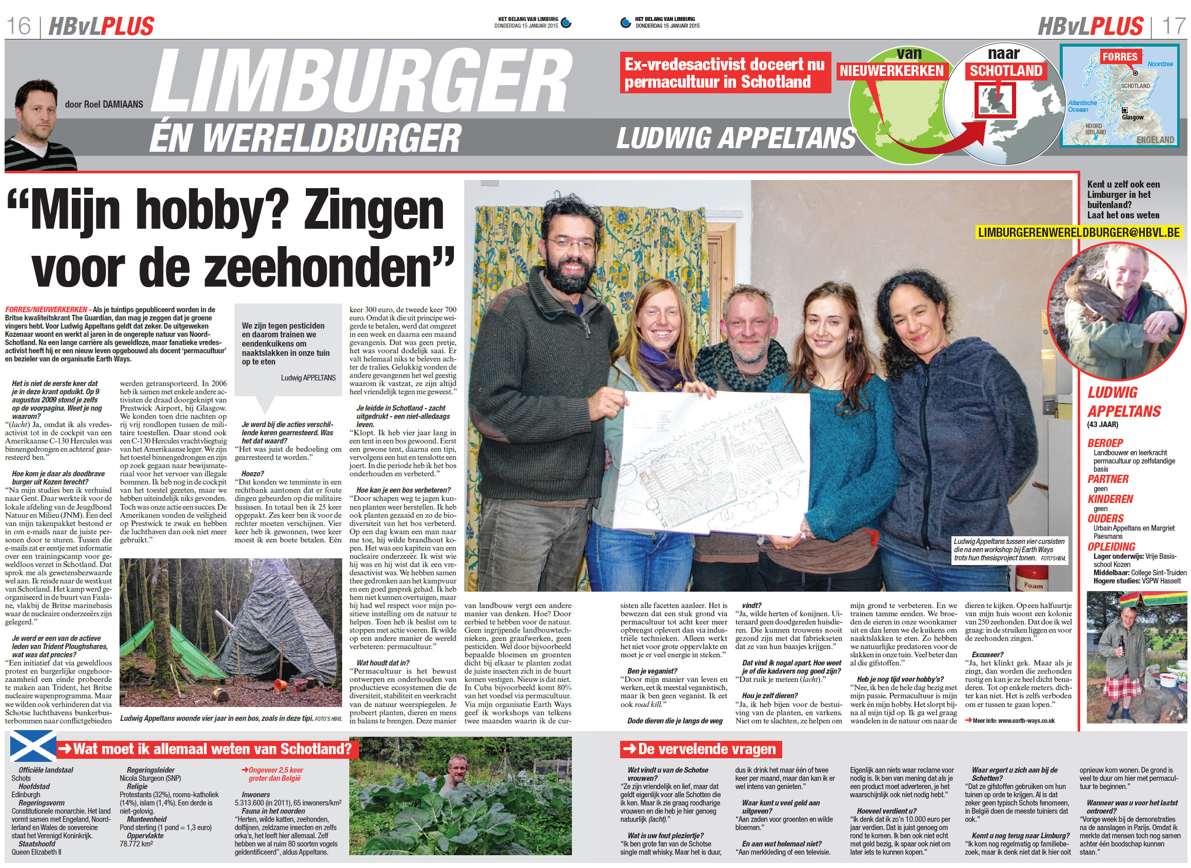 Flemish Newspaper Article about Ludwig's Projects